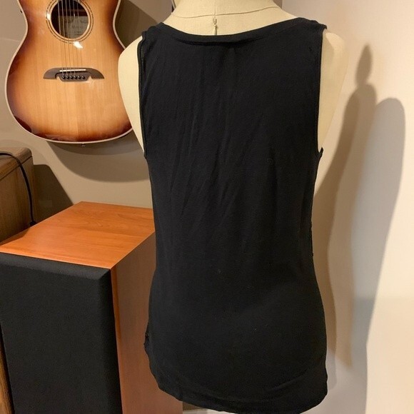 Express size medium scoop neck tank top with sequin hearts - Picture 2 of 5